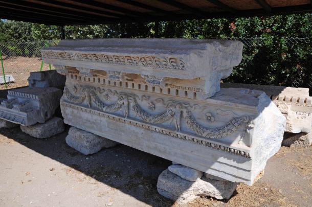 Stonework previously found at Alexandria Troas. (sinandogan/Adobe Stock)