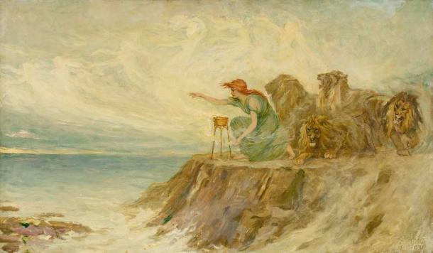 1910 dipinto di Circe di Federico Stuart Church.  (Dominio pubblico)
