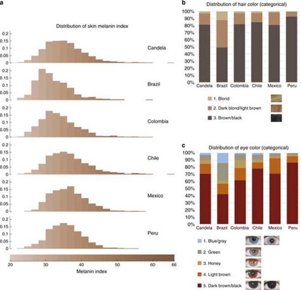 Study sample showing part of the CANDELA cohort ascertained in five Latin American countries. (Nature Communications / UCL)