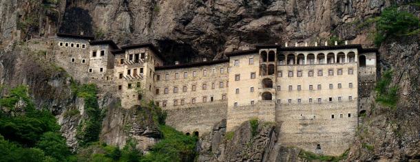 Sumela Monastery from across the valley