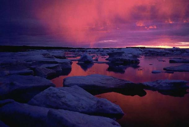 Sunset at Hudson Bay, Canada. (Public Domain)