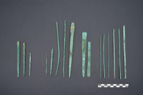 Surgical implements recovered from the tomb. Credit: National Museum of Sican