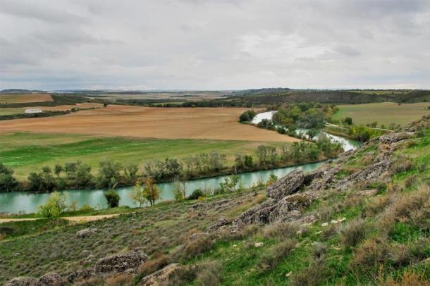 The Tagus River from the Caraca archaeological site in Driebes, Spain, where Hannibal’s first great victory is believed to have taken place. (Equipo Arqueológico Caraca)