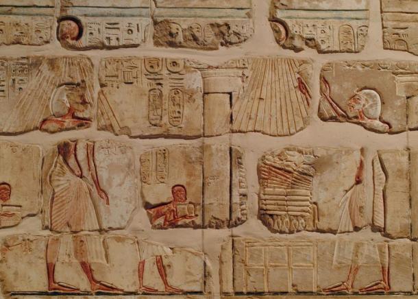 Talatat blocks from Akhenaten's Aten temple in Karnak.
