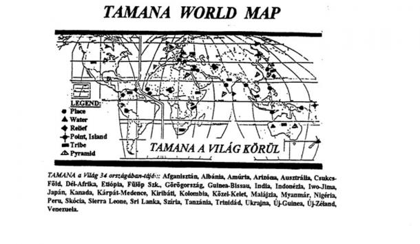 Tamana world map (Courtesy author)