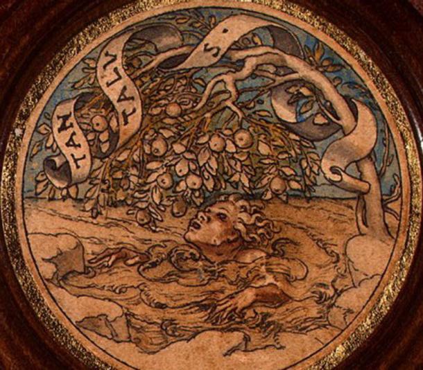 Tantalus was sentenced eternally to have food out of reach (public domain)