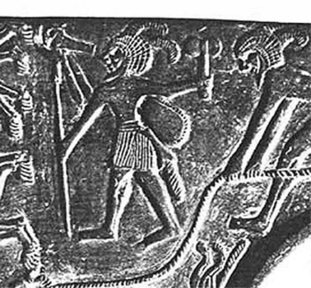 Tehenu depicted on Amratian pottery. (Author provided)