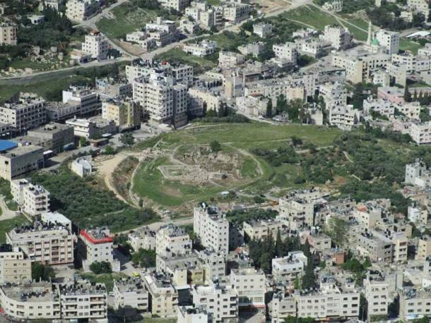 Tell Balata, sitio arqueológico de la ciudad destruida de Siquem, cerca de la actual Nablus, Palestina (Dr. Avishai Teicher / CC BY SA 4.0)
