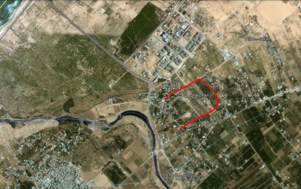 The site of Tell el-Ajjul 