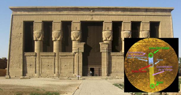 Temple of Hathor, Dendera and the Lunar eclipse on 25 September 52 BC.