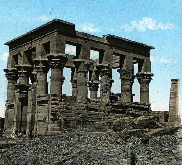 Temple of Isis in Philae, Egypt. (c. 1923) Brooklyn Museum Archives. 
