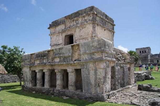 Temple of the Frescoes at Tulum, Mexico