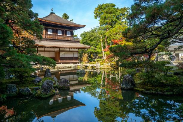 Temple of the Silver Pavilion in Kyoto, Japan, which was built by Yoshimasa of the Ashikaga Shogunate. (Richie Chan / Adobe stock)