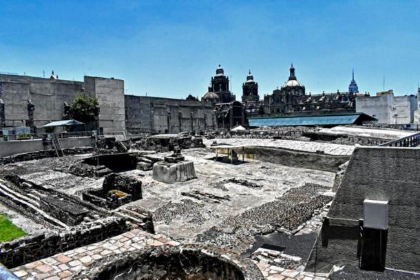 Templo Mayor, Mexico City, where the gold bar was found. (MichRoudoy / CC BY-SA 4.0)