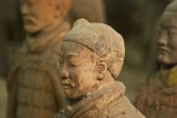 Statue from the ‘Terra Cotta Array’, China.