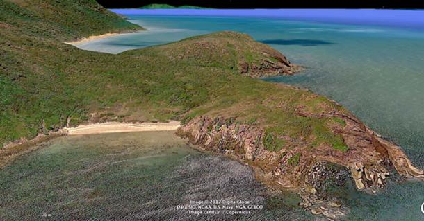 The Australian shoreline (Google Earth)
