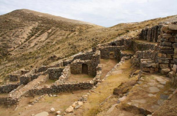 Las ruinas de Chincana, Isla del Sol, Lago Titicaca