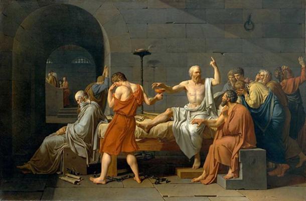 ‘The Death of Socrates’ by Jacques-Louis David (1748–1825)