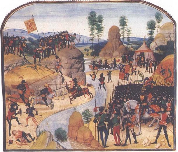 The English army attempted to cross the River Swale. (Kim Traynor / Public Domain)