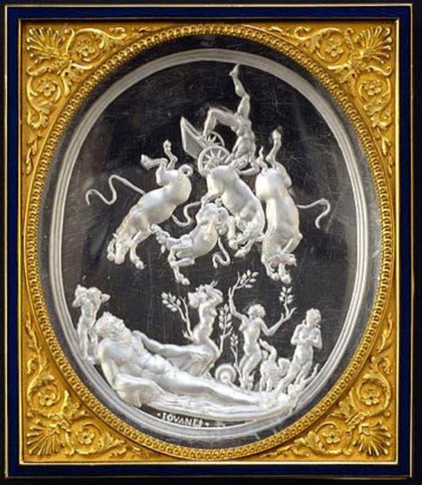 'Phaetons fald' (1531-1535) af Giovanni Bernardi. (Public Domain)