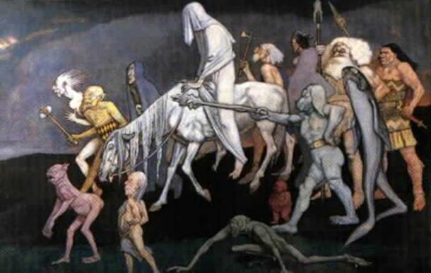 The Fomorians, as depicted by John Duncan (1912) (Public Domain)