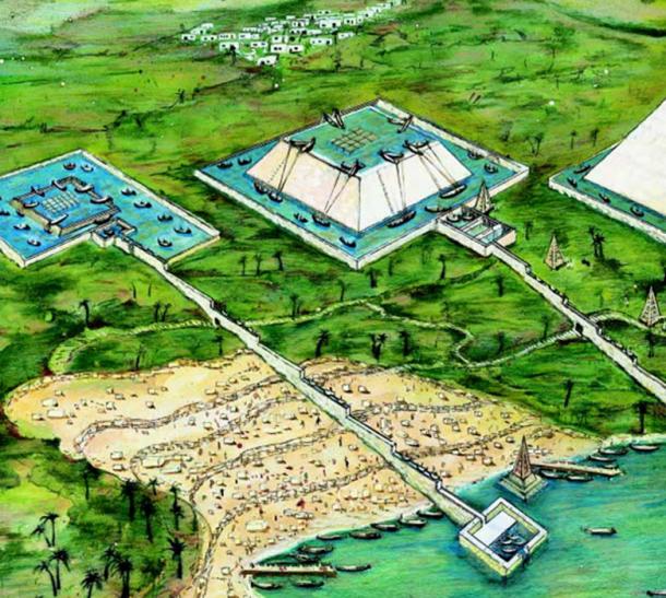 The Great Boat of Khufu may have functioned as a ‘floating crane’, moving across the surface of the flooded building site to wherever they were required.