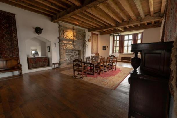 Inside ‘The Great Room’, where the fireplace is situated. Credit: Ioannis Syrigos