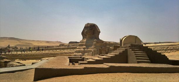 The Great Sphinx of Giza on the Giza Plateau. (VEGANESTON/CC BY SA 4.0)