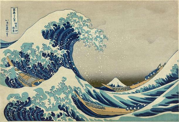 ‘The Great Wave off Kanagawa’ (c.1830-1833) by Hokusai. 