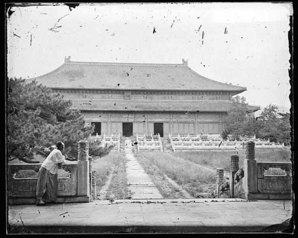 The Hall of Eminent Favor of the Changling Tomb, (1871) Changping, China