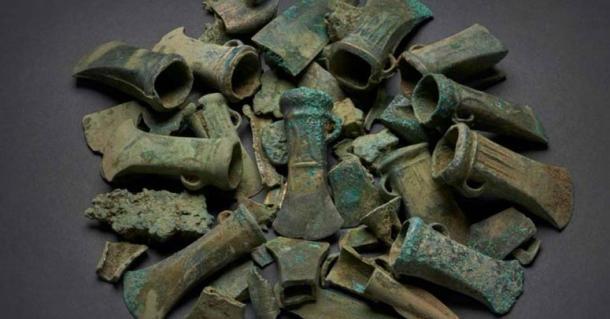 The Havering Hoard of Bronze age weapons and tools found in London. (Museum of London)