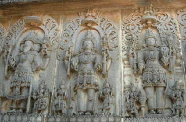 The Hindu Trinity - Brahma, Siva, Vishnu. (Calvinkrishy~commonswiki / CC BY-SA 3.0)