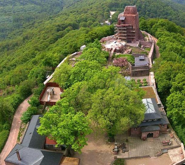 The Kyffhäusen Castle ruin today as seen from above (CC BY 3.0)