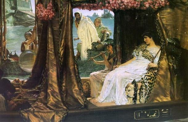 The Meeting of Antony and Cleopatra by Lawrence Alma Tadema