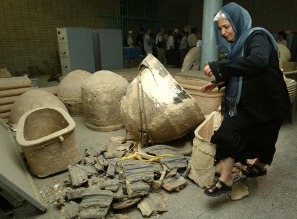 The National Museum of Iraq in the wake of looting in 2003. Image:Jamal Saidi