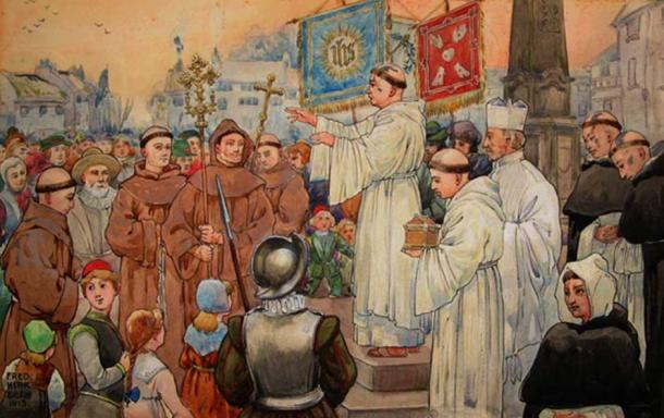 The Pilgrimage of Grace by Fred Kirk Shaw. (Public Domain)