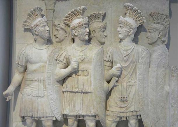 The Praetorians Relief from the Arch of Claudius, once part of the Arch of Claudius erected in 51 AD to commemorate the conquest of Britain. Louvre Lens, France