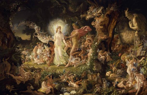 Somewhat paradoxically, Robert Kirk was both a Minister and a firm believer in the realm of faeries. ‘The Quarrel of Oberon and Titania’ by Noel Paton