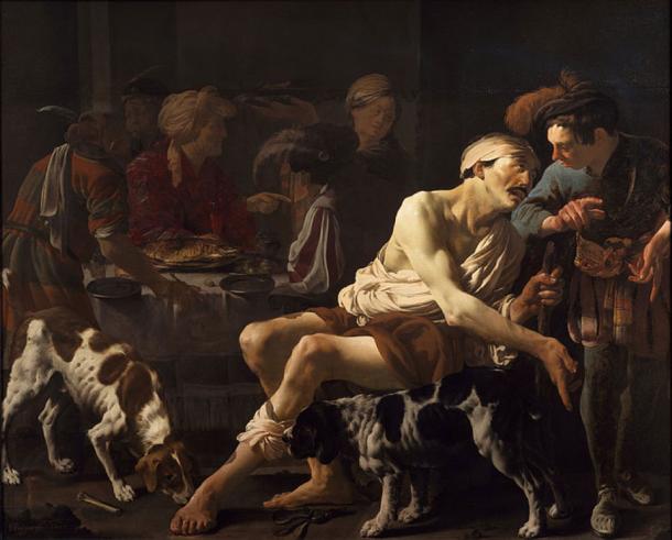 The Rich Man and the Poor Lazarus (public domain)