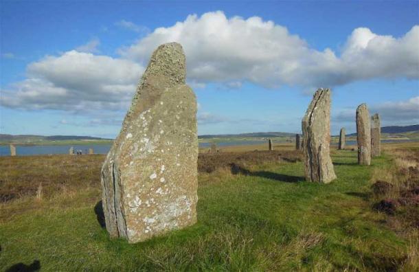 The Ring of Brodgar stone circle where a 10,000-year-old Mesolithic arrowhead bearing the Swiderian retouch to its tip was found (Image: © Andrew Collins). It matches another example found on the island of Stronsay.