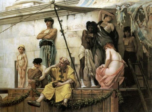 The Slave Market by Gustave Boulanger's 1886.