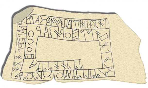 The Tartessian Fonte Velha inscription found in in Bensafrim, Lagos, Southern Portugal. (Public Domain)
