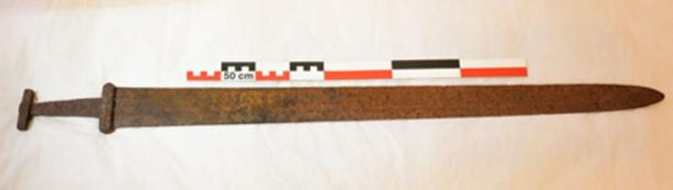 The Viking sword, dated to c. AD 850-950.