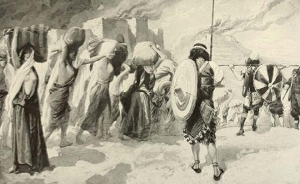 The altar inscription describes the capture of Ataroth and the fleeing of the residents. (SteinsplitterBot / Public Domain)