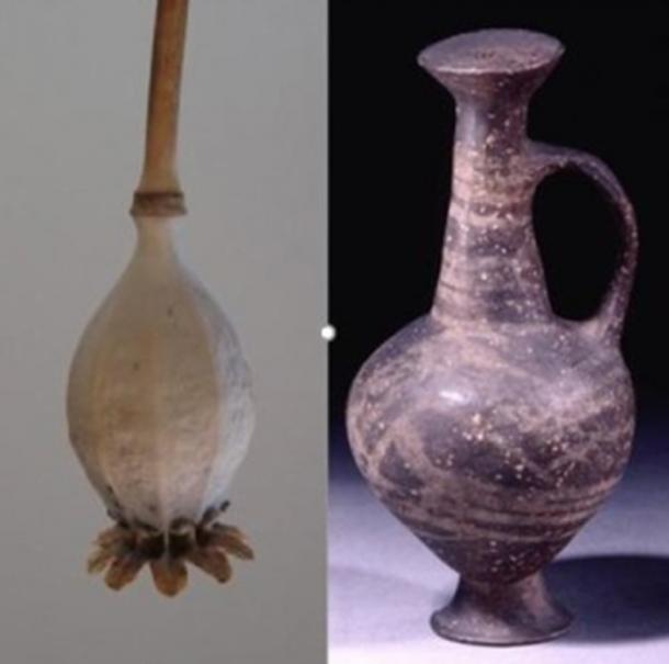 The base-ring juglet resembles the seed head of an opium poppy. Credit: British Museum