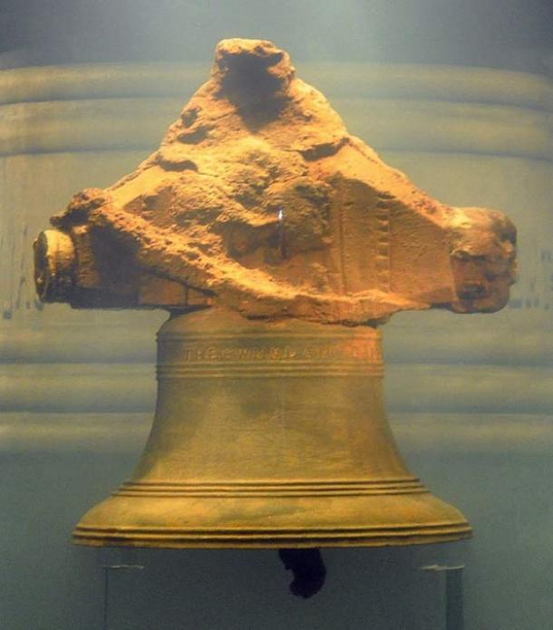 The bell, inscribed, "THE WHYDAH GALLEY 1716"