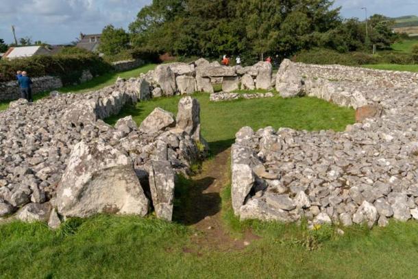 The central court can be seen here at Creevykeel Court Tomb. Credit: Ioannis Syrigos