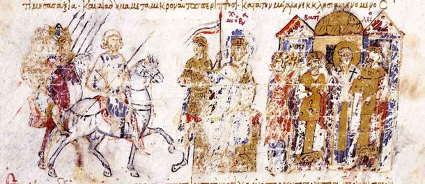 The coronation of Basil I as emperor of the Byzantine Empire. (Cplakidas / Public Domain)