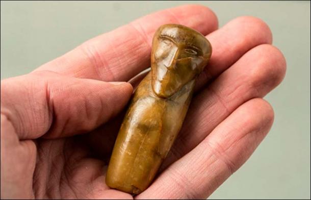 The doll had ‘carefully worked out facial features’ and was made of soapstone. Image: IIMK RAS