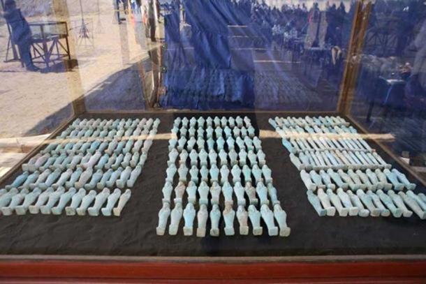 The finding of a huge number of artifacts was announced earlier this year. (Ministry of Antiquities)
